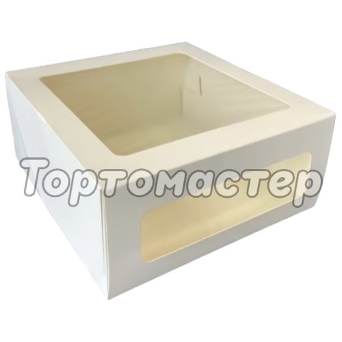 Коробка для торта с окном 24х24х10 см ForG CAKE II W W 240*240*100