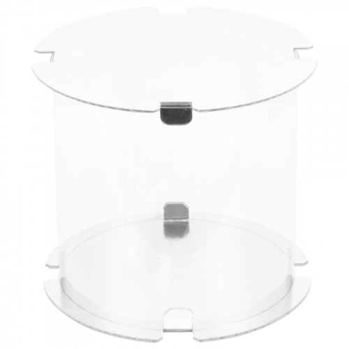 Коробка для торта круглая белая 16х22 см 022502 ф 