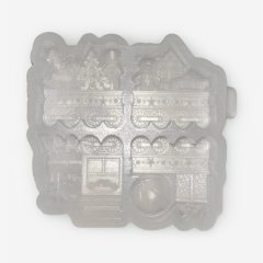 Молд силиконовый "Новогодний паровоз" 4х4 см 										