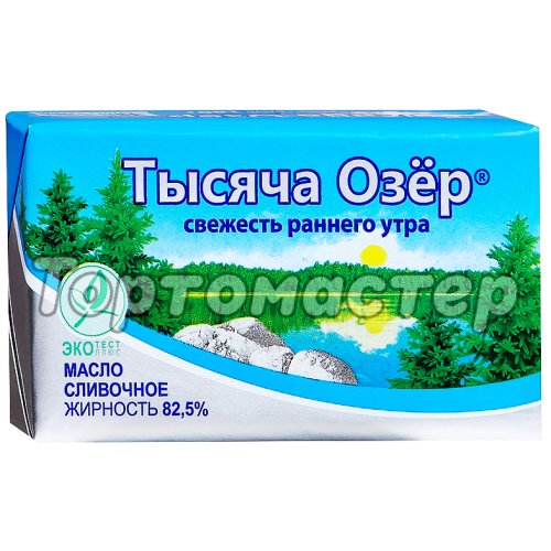 Масло сливочное Тысяча озёр 82,5% 400 г 