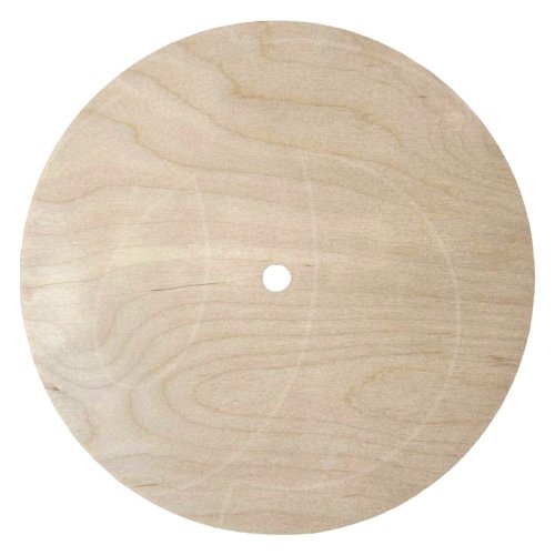 Подложка под торт деревянная с отверстием 6 мм 42 см 