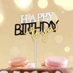 Топпер декоративный акриловый "С Днём Рождения тебя" 7721225