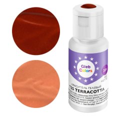 Краситель пищевой гелевый водорастворимый GLEB (CAKE) COLORS 125 Terracotta 20 г CC125T