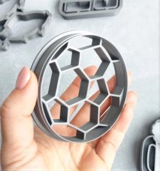 Вырубка пластиковая "Футбольный мяч" 8 см 181