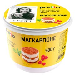 Сыр маскарпоне Pretto 80% 500 г без скидки