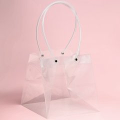 Пакет прозрачный с ручками 17х17х17 см 