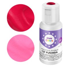 Краситель пищевой гелевый водорастворимый GLEB (CAKE) COLORS 127 Fuchsia 20 г CC127F