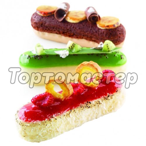 Форма силиконовая Silikomart "ECLAIR" 6 шт (с вырубкой) ECLAIR