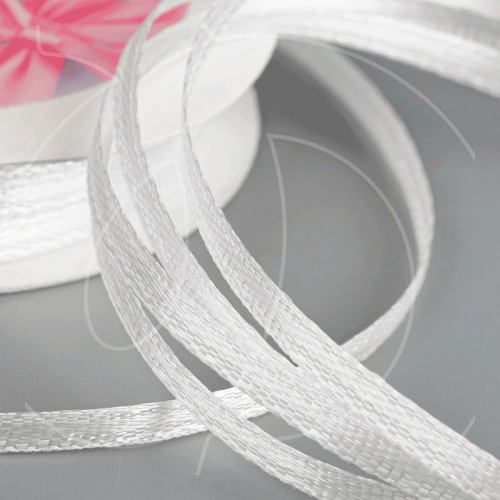Лента для декора и упаковки атласная Белая 3 мм 45 м 5052087