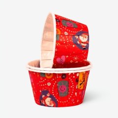 Капсула бумажная с ламинацией "Новогодний микс" D50 H40 1 шт 006828