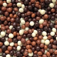 Посыпка кондитерская шоколадные мини-шарики хрустящие CALLEBAUT "MINI CHOCOLATE CRISPEARLS" 50 г CHX-CC-MCRISE0-999