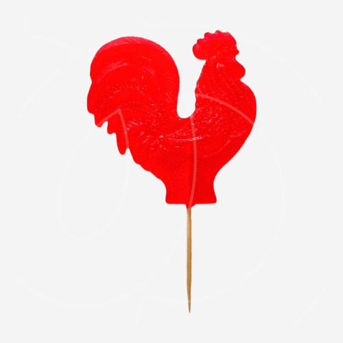 Леденец из изомальта "Петушок большой красный" 19 г ЛД1 