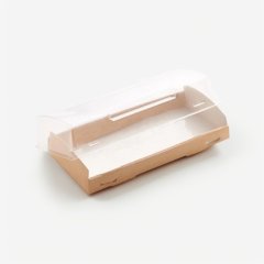 Коробка для сладостей с прозрачной крышкой крафт 20х10х4 см , 30 ₽ Коробка для сладостей с прозрачной крышкой крафт 20х10х4 см