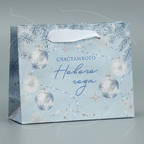 Пакет бумажный "Новогодняя нежность" 15х12х5,5 см 9564883