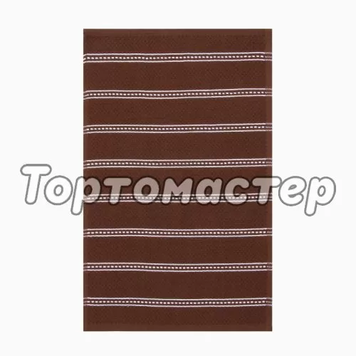Полотенце кухонное Хлопок Коричневое 38х63 см 9621373
