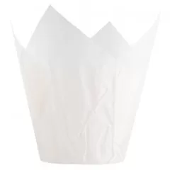 Капсула тюльпан Белая D50 H80 мм 1 шт TULIP W 50*80 E  Т50*80(W), б-102