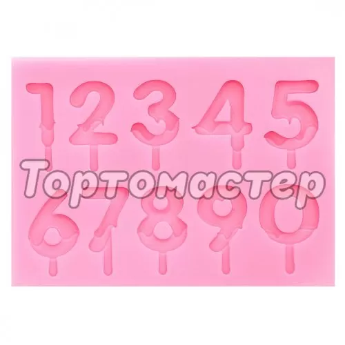 Молд силиконовый "Цифры - топперы" 3976029